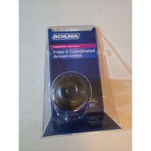 Schlage Entry Dummy Trim Knob F170 GEO 716‎ Aged Bronze